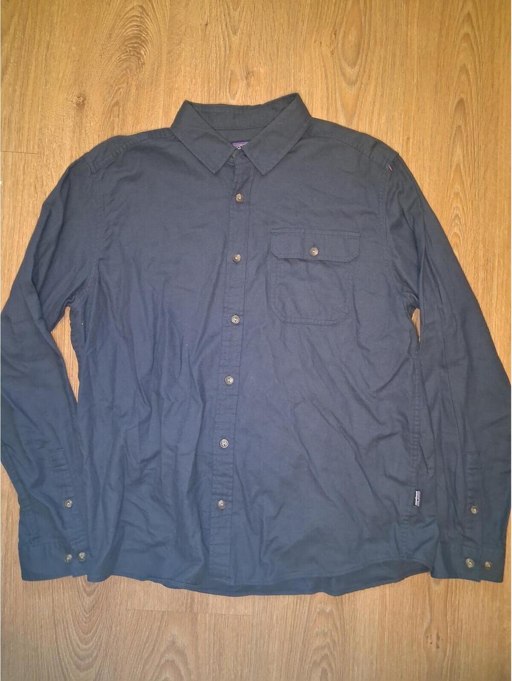 Patagonia Organic Cotton Button Up Shirt Mens XL Gray